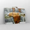 Bild auf Leinwand - Leinwandbild - Wasserfall Steine Wasser Produktbild-Vorschau 4