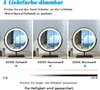 Schminkspiegel Weiß LED mit 3 Lichtfarben 360°drehbar Produktbild-Vorschau 4