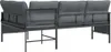 vidaXL Canapé d'angle de jardin anthracite acier et Voir les images du produit 5