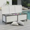Mucola Auflagenbox Holz Kissentruhe Auflagen Kissenbox 140 Produktbild-Vorschau 4