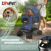 LOVPET® Carrello per cani 2 in 1: passeggino, trasportino e Anteprima dell’immagine prodotto 3