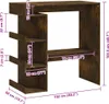 Barový stůl s úložným regálem kouřový dub 100 x 50 x 101,5 Náhled obrázku produktu 7
