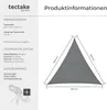 tectake® Sonnensegel dreieckig mit UV-Schutz 50+ Produktbild-Vorschau 7