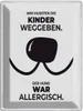 vianmo Blechschild 40x30 cm Hund Wir mussten Kinder Produktbild-Vorschau 1