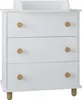 ZEE LUMI Cassettiera Fasciatoio Bianca 83×93×48 cm, 3 Anteprima dell’immagine prodotto 4