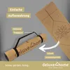 deluxe4home® Yogamatte Kork Gymnastikmatte Schwarz I TPE Produktbild-Vorschau 7