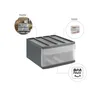 Zásuvkový box L SYSTEMIX, farba:antracitová Náhľad obrázku produktu 3
