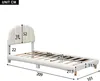 MODFU Polsterbett Kinderbett 90 x 200 cm mit Lattenrost, Produktbild-Vorschau 7