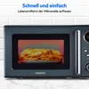 MEDION Retro Mikrowelle klein (20 Liter, ca. 800 Watt, 5 Produktbild-Vorschau 4