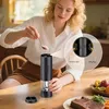 Elektrischer Pfeffermühlen-Set, 2-in-1 Gewürzmühle, 200ML, Produktbild-Vorschau 2