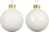 Weihnachtskugeln Glas 10cm 4 Stück - Wollweiß Produktbild-Vorschau 1