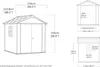Keter Newton 757 Gartenhaus - 223.8x230x246cm - Satteldach Produktbild-Vorschau 5