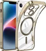 A clear product shot of a phone case with a phone inside, presented on a white background. Produktbild-Vorschau