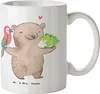 Mr. & Mrs. Panda Tasse Tierwirt Herz - Weiß - Geschenk, Produktbild-Vorschau 1