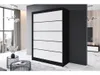 Easy4You P4 150 cm Schwarz/Weiß Schiebetüren Kleiderschrank Produktbild-Vorschau 2
