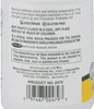Close-up of the back label of a product bottle, showing ingredients and manufacturing information. Produktbild-Vorschau