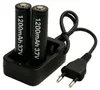 2 x 1200 mAh 18650 3,7 V Li-Ion - 18 x 65 mm zylindrisch - Produktbild-Vorschau 4