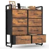 Commode HOKEEPER, commode à 8 tiroirs en tissu, meuble de Voir les images du produit 8