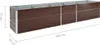 vidaXL Garten-Hochbeet Verzinkter Stahl 400×80×77 cm Braun Produktbild-Vorschau 8