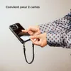 Coque arrière en cuir véritable Selencia Nova avec cordon Voir les images du produit 2