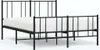 A black metal bed frame with a white mattress on a white background. Náhled obrázku produktu