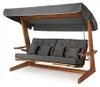 Westmann Balançoire hollywoodienne en bois d'iroko Luna Voir les images du produit 1