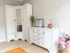 Kommode weiß 90x155x45 cm mit 4 Schubladen 2 Türen im Produktbild-Vorschau 4