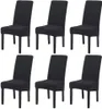 6 kusů krytů židlí Stretch Elastan kryt židle pro jídelnu Náhled obrázku produktu 1