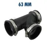 Flexibles Elastomer T-Stück 90° in 63 mm inkl. Spannringe Produktbild-Vorschau 3