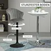 HOMCOM 2er-Set Barhocker Barstühle mit Lehne drehbar Produktbild-Vorschau 5