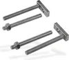 Two sets of threaded rods with T-shaped mounting plates and nuts, presented on a white background. Produktbild-Vorschau