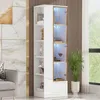 Merax Glasvitrine Sideboard, Vitrine mit Glastür und Produktbild-Vorschau 1