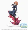 A statue of a female anime character in a dynamic pose, standing on a pink, abstract base. Náhľad obrázku produktu