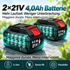 1500W Tagliasiepi a batteria 21V Brushless, lama da 52 cm, Anteprima dell’immagine prodotto 5