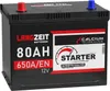 LANGZEIT ASIA Autobatterie 12v 80Ah 650A/EN ASIA Batterie Produktbild-Vorschau 1