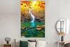 MuchoWow® Poster Steine - Baum - Wasserfall - Herbst - Rot Produktbild-Vorschau 4