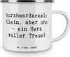 Mr. & Mrs. Panda Haferl Spruch Kurzhaardackel Herz - Weiß - Produktbild-Vorschau 3