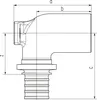 REHAU Équerre murale, RAUTITAN RX+, 16, Rp 1/2, longue, 1 Voir les images du produit 3