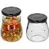 Einmachgläser mit schwarzem Deckel 6 Stück 500 ml Produktbild-Vorschau 7