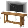 Tribesigns - Supporto TV in legno, adatto per televisori da Anteprima dell’immagine prodotto 2