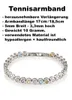 Crystal blue Tennisarmband silber funkelnde Zirkonia Produktbild-Vorschau 2