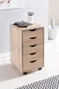 WOHNLING Rollcontainer 33 x 64 x 38 cm MDF-Holz 5 Produktbild-Vorschau 1