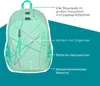 neoxx zaino della scuola con scomparto per laptop Flow Anteprima dell’immagine prodotto 8