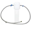 A white under-sink water filter system with two flexible metal hoses attached. Podgląd zdjęcia produktu