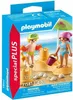 A Playmobil beach set packaging showing two children playing in the sand with a sandcastle, umbrella, and beach toys. Anteprima dell’immagine prodotto