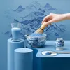 Cebador - Matcha Set Dragon 2-Teilig - Blau Weiß Keramik Produktbild-Vorschau 4