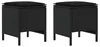 vidaXL Tabourets de jardin, lot de 2, noir, 38 x 38 x 45 Voir les images du produit 1