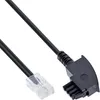 InLine 18502, 2 m, TAE-F, RJ45, Samec, Samec, Čierna Náhľad obrázku produktu 4