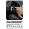 A person wearing a smartwatch on their wrist, with a background of a black bag. Produktbild-Vorschau