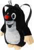 A plush backpack shaped like a cartoon mole. Produktbild-Vorschau